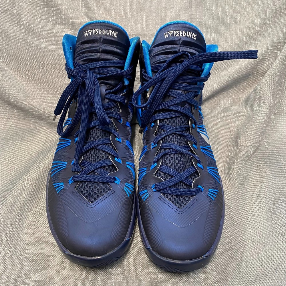 Men Nike Hyperdunk 2013 TB 584433 400 Navy Blue Basketball Shoes Size 11 - Picture 2 of 10